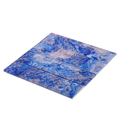 Cobalt Blue 3x12 Glossy Glass Subway Tile (20 pack, 5 sq ft/case) - Sample