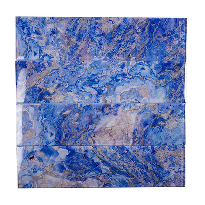 Cobalt Blue 3x12 Glossy Glass Subway Tile (20 pack, 5 sq ft/case) - Sample
