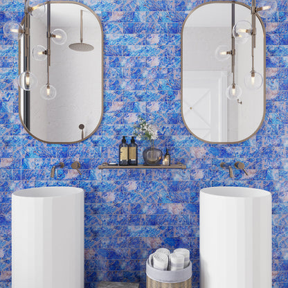 Cobalt Blue 3x12 Glossy Glass Subway Tile (20 pack, 5 sq ft/case) - Sample