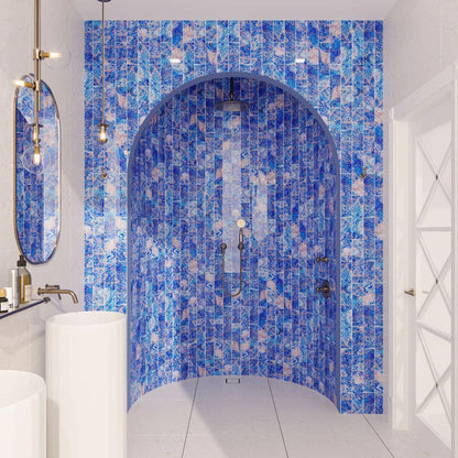 Cobalt Blue 3x12 Glossy Glass Subway Tile (20 pack, 5 sq ft/case) - Sample