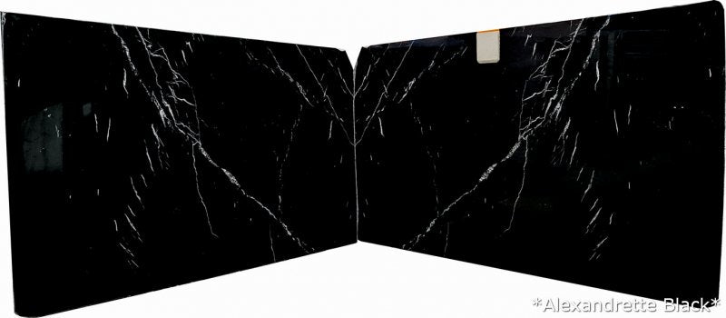 Alexandrette Black Bookmatching Marble Slabs Polished - Full Truckload