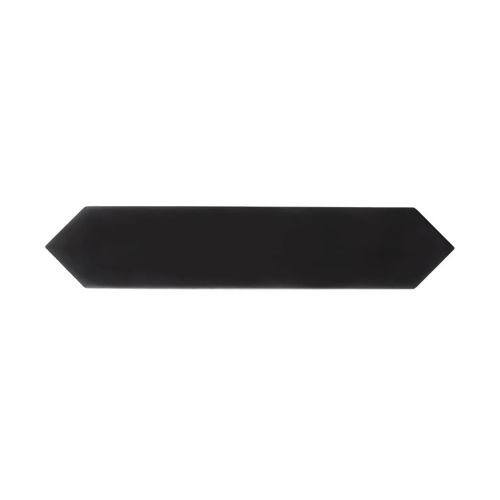 Black 2x10 Matte Picket Ceramic Tile (44 pack, 5.38 sq ft/case)