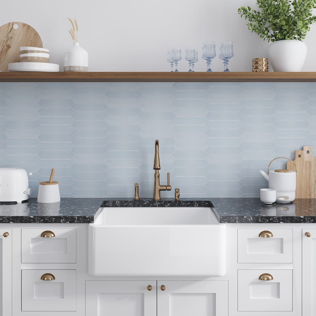 Stone Blue 2x10 Matte Picket Ceramic Tile (44 pack, 5.38 sq ft/case)