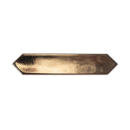 Gold 2x10 Glossy Picket Ceramic Tile (44 pack, 5.38 sq ft/case)