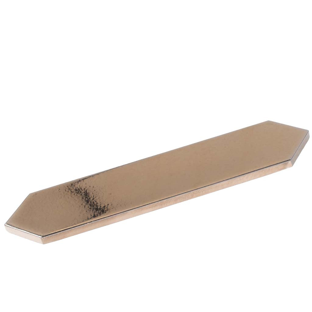 Gold 2x10 Glossy Picket Ceramic Tile (44 pack, 5.38 sq ft/case)