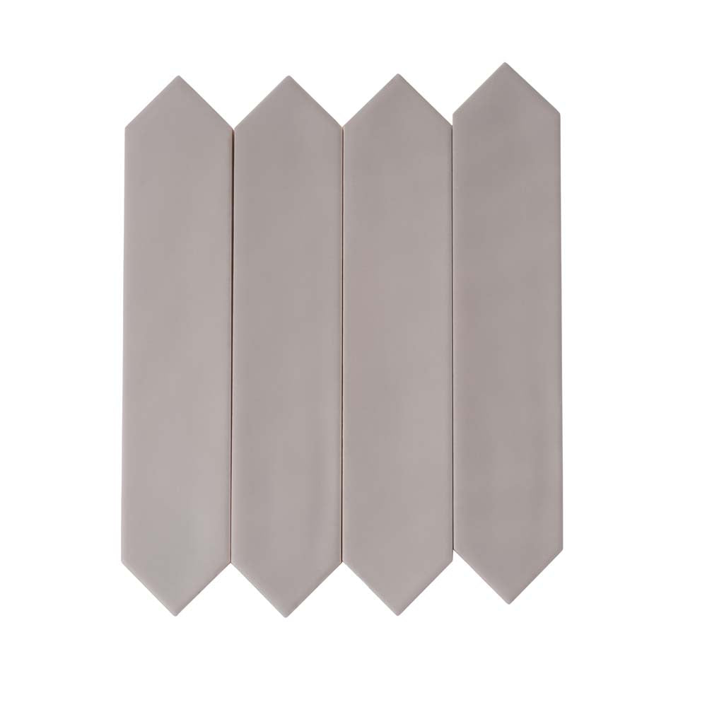 Gray 2x10 Matte Picket Ceramic Tile (44 pack, 5.38 sq ft/case)
