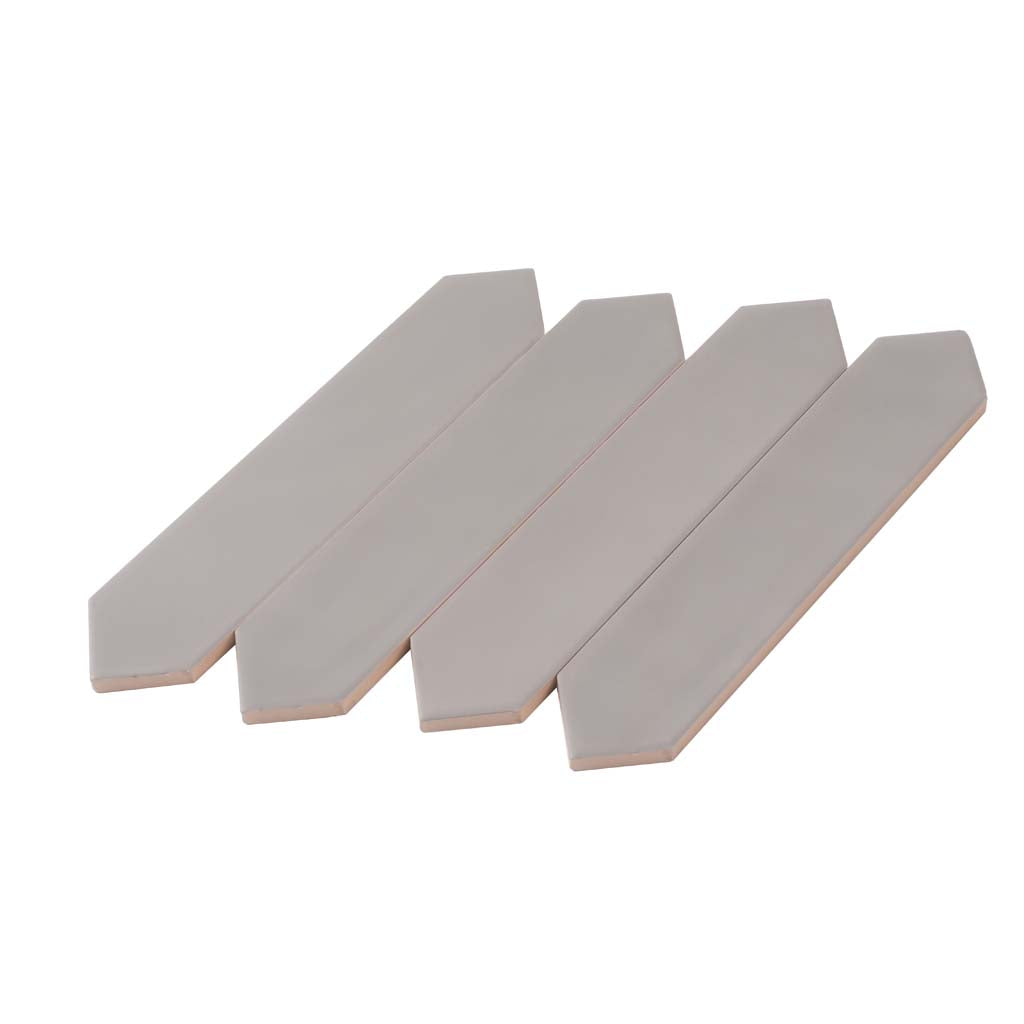Gray 2x10 Matte Picket Ceramic Tile (44 pack, 5.38 sq ft/case)