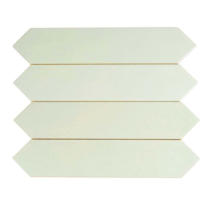 Tea Green 2x10 Matte Picket Ceramic Tile (44 pack, 5.38 sq ft/case) - Sample