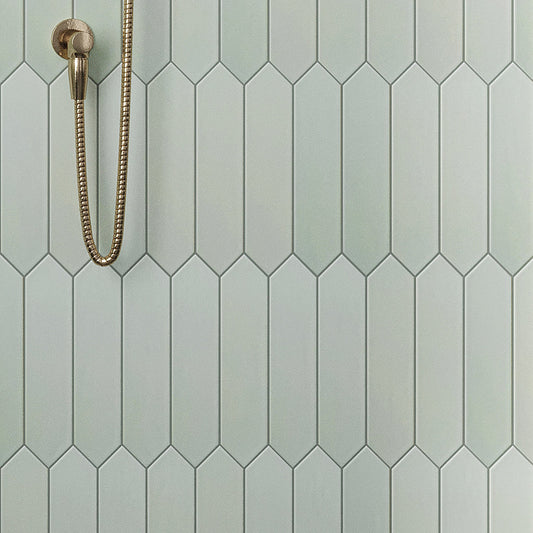 Tea Green 2x10 Matte Picket Ceramic Tile (44 pack, 5.38 sq ft/case)