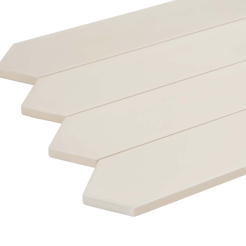 Beige 2x10 Matte Picket Ceramic Tile (44 pack, 5.38 sq ft/case) - Sample