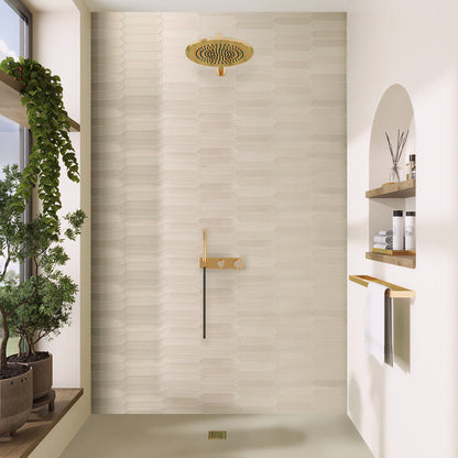 Beige 2x10 Matte Picket Ceramic Tile (44 pack, 5.38 sq ft/case) - Sample