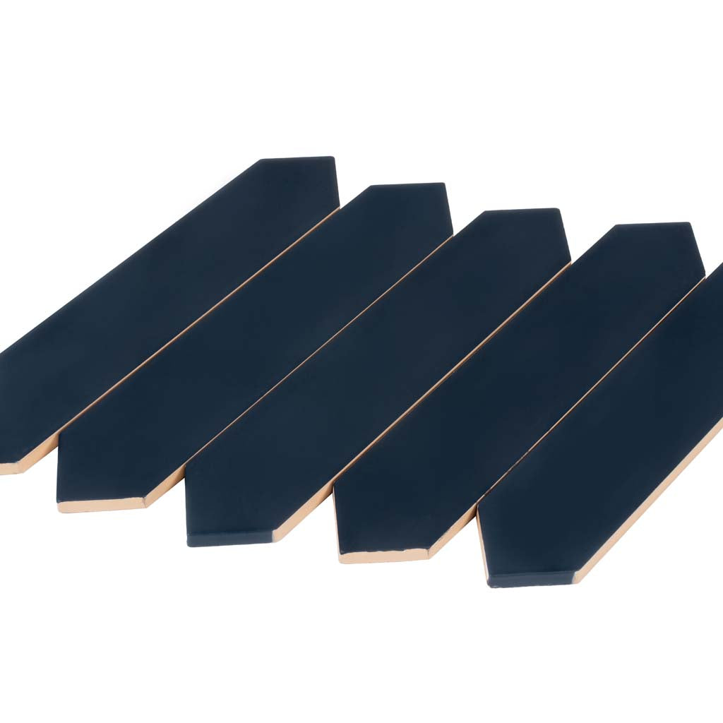 Blue 2x10 Matte Picket Ceramic Tile (44 pack, 5.38 sq ft/case)