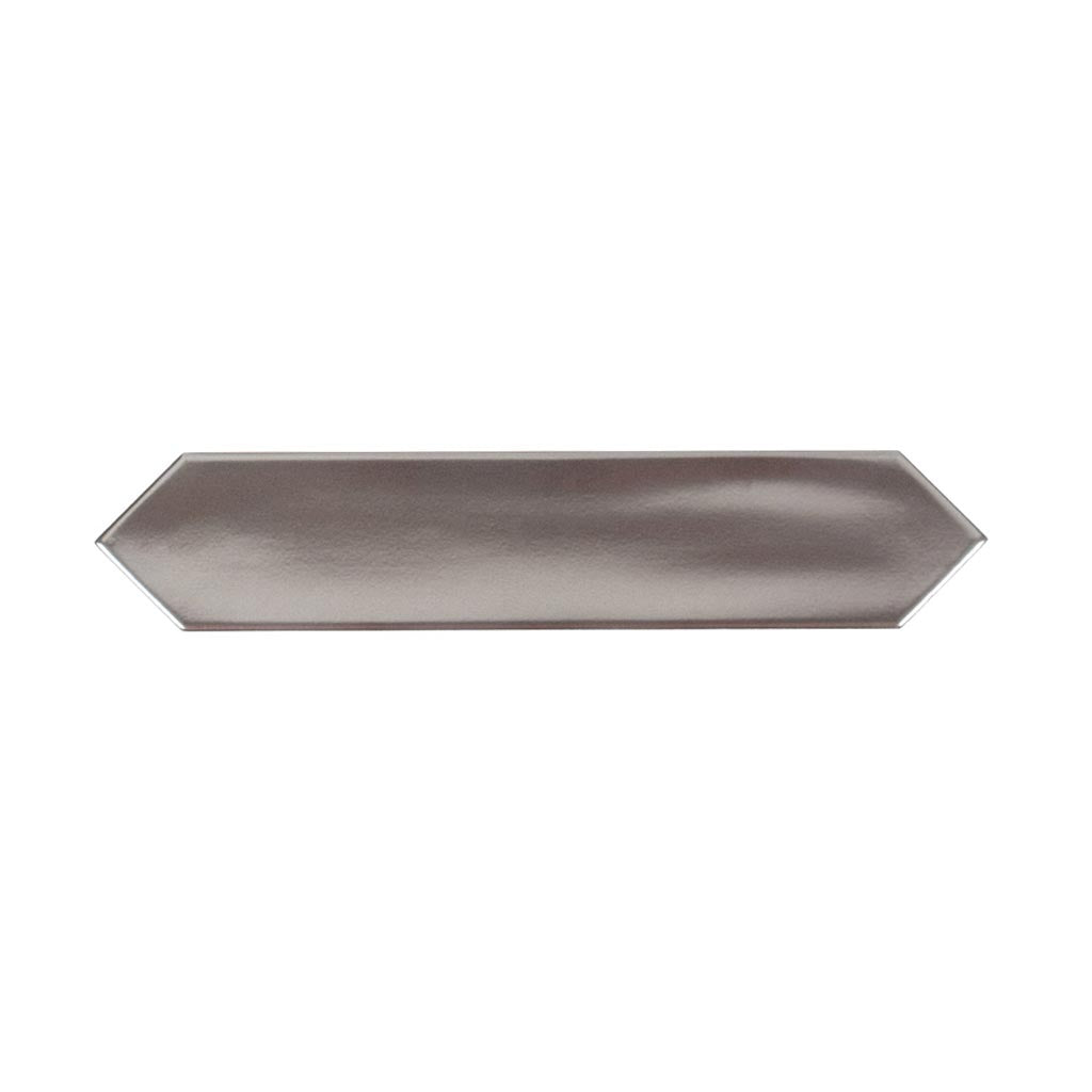 Metallic Silver 2x10 Glossy Picket Ceramic Tile (44 pack, 5.38 sq ft/case)