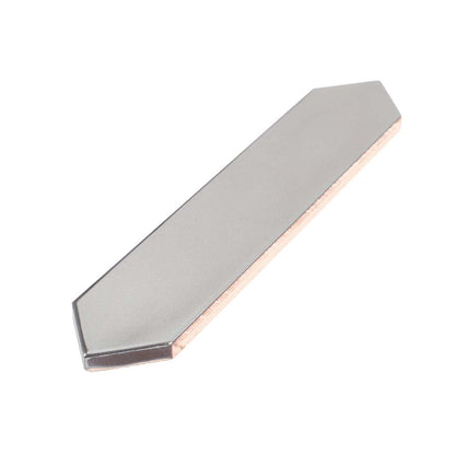 Metallic Silver 2x10 Glossy Picket Ceramic Tile (44 pack, 5.38 sq ft/case)