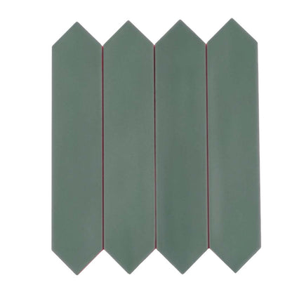 Pine Green 2x10 Matte Picket Ceramic Tile (44 pack, 5.38 sq ft/case)
