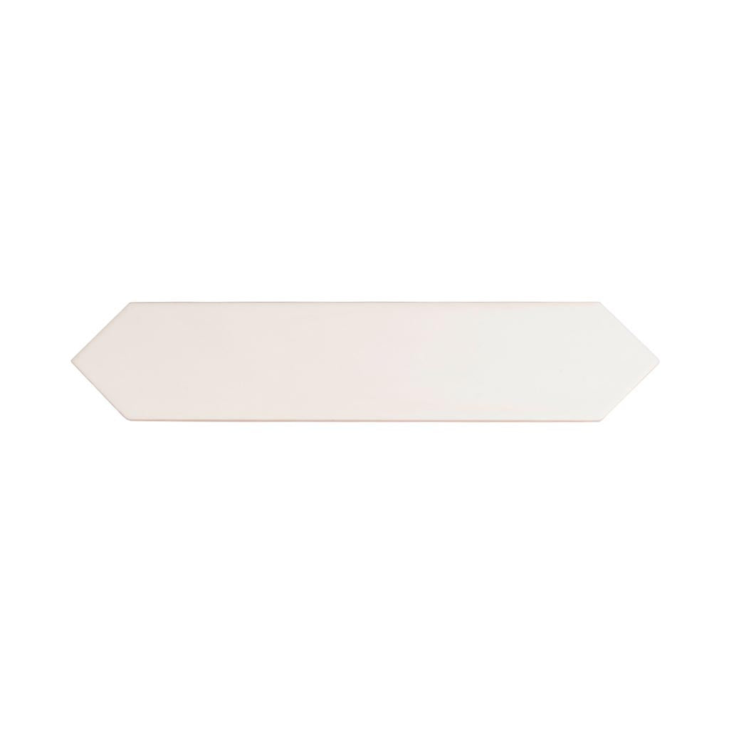 Cotton White 2x10 Matte Picket Ceramic Tile (44 pack, 5.38 sq ft/case) - Sample