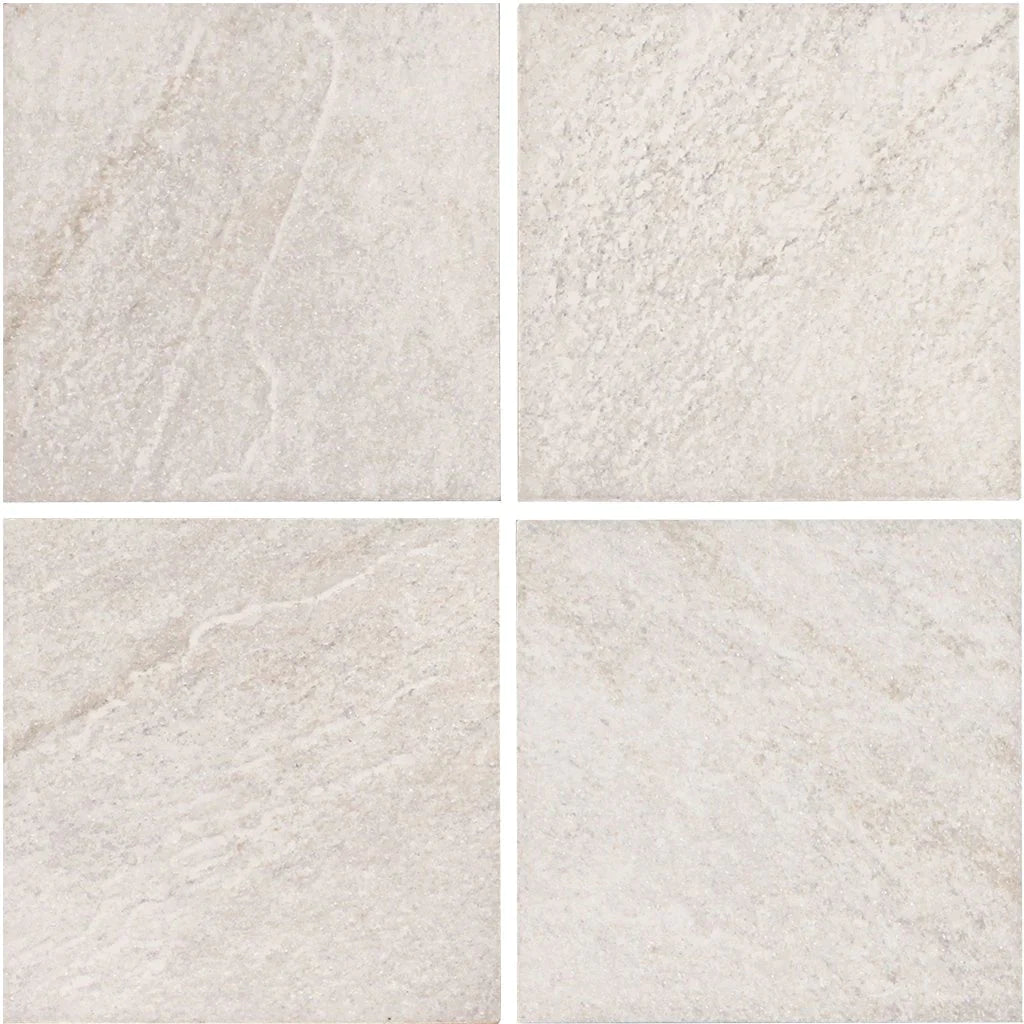 Aquatica Bianco Porcelain Pool Tile 6"x6" - StoneQuartz Collection