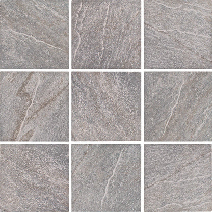 Aquatica Grigio Porcelain Pool Tile 6"x6" - StoneQuartz Collection