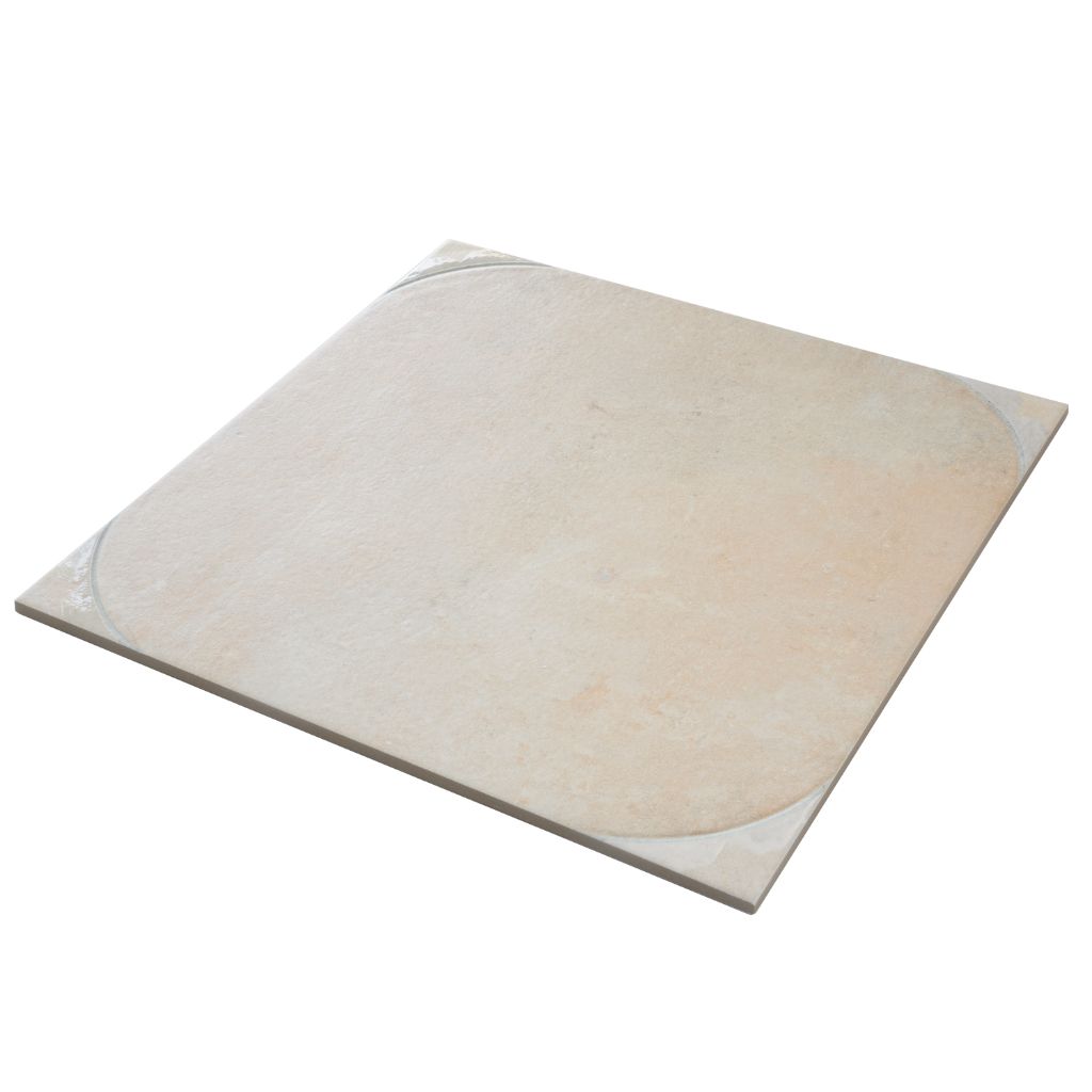 Boutique beige 18x18 Matte Square Porcelain Large Format Tile (7 pack, 14.75 sq ft/case)
