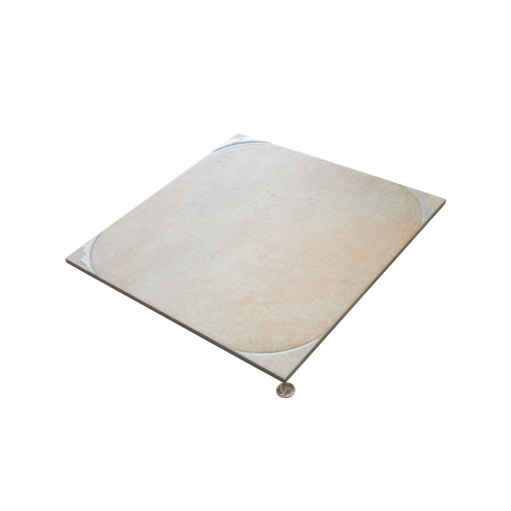 Boutique beige 18x18 Matte Square Porcelain Large Format Tile (7 pack, 14.75 sq ft/case) - Sample
