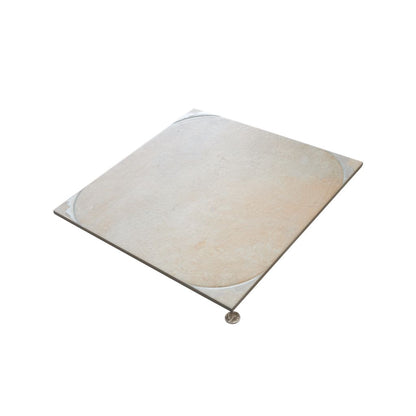 Boutique beige 18x18 Matte Square Porcelain Large Format Tile (7 pack, 14.75 sq ft/case) - Sample