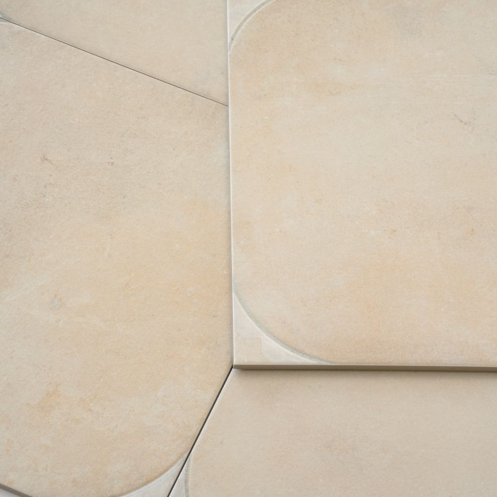 Boutique beige 18x18 Matte Square Porcelain Large Format Tile (7 pack, 14.75 sq ft/case)