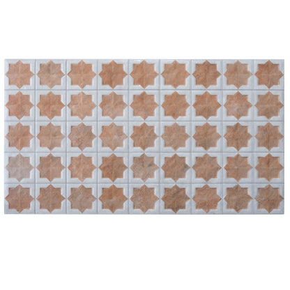 Nude Beige White 12x22 Matte Glossy Rectangle with Star Details Porcelain Large Format Tile (7 pack, 13.03 sq ft/case) - Sample
