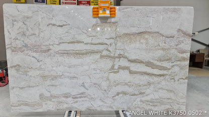 Angel White Bookmatching Marble Slabs Polished -Full Truckload