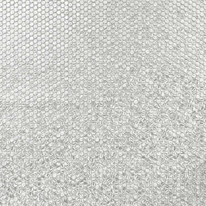 Silver 12x12 Glossy Penny Round Glass Mosaic Tile (10 pack, 10.34 sq ft/case) - Sample