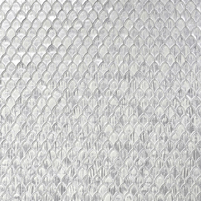 Silver 11x11 Glossy Fan Fish Scale Glass Mosaic Tile (10 pack, 8.48 sq ft/case)