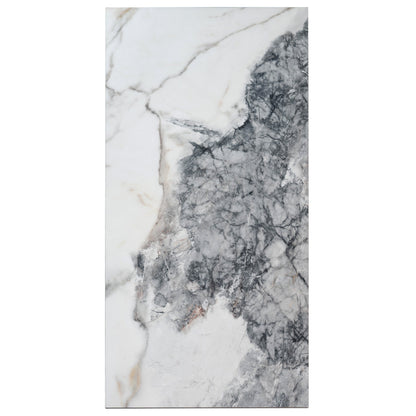 Soft White with Light Gray 24x48 Matte Porcelain Large Format Tile (2 pack, 15.5 sq ft/case) - Sample