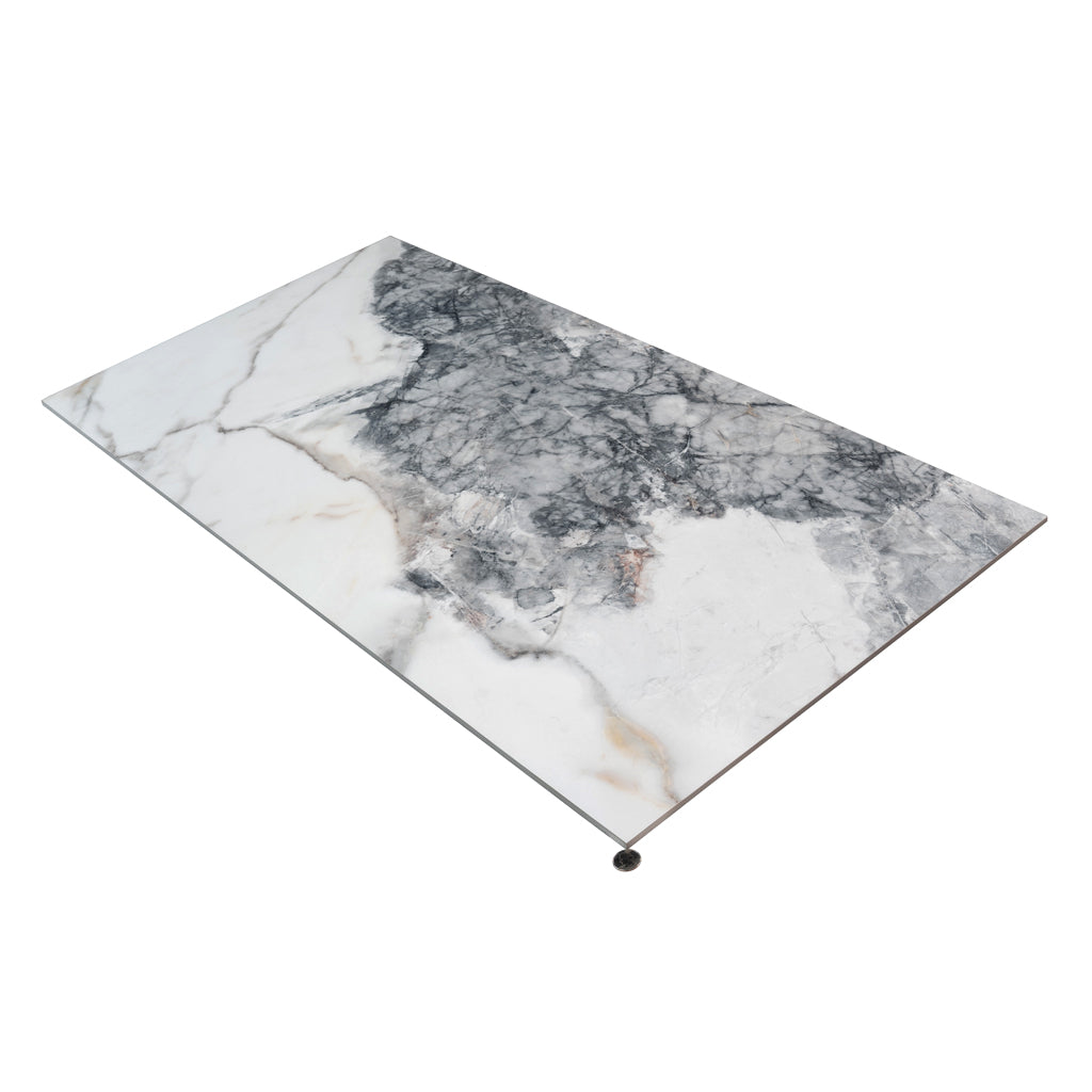 Soft White with Light Gray 24x48 Matte Porcelain Large Format Tile (2 pack, 15.5 sq ft/case)