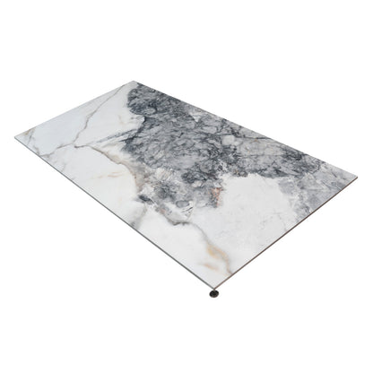 Soft White with Light Gray 24x48 Matte Porcelain Large Format Tile (2 pack, 15.5 sq ft/case)