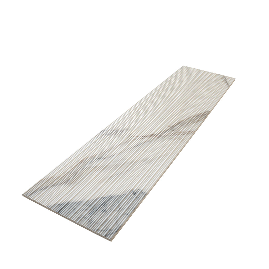 Cool White with Subtle Gray 12x48 Matte Porcelain Large Format Tile (3 pack, 11.63 sq ft/case) - Sample