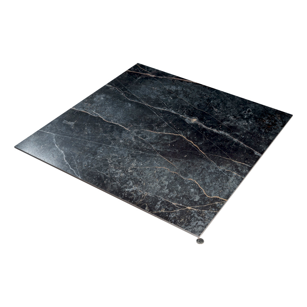 Midnight Gray with Burnt Amber 32x32 Matte Square Porcelain Large Format Tile (2 pack, 13.78 sq ft/case)