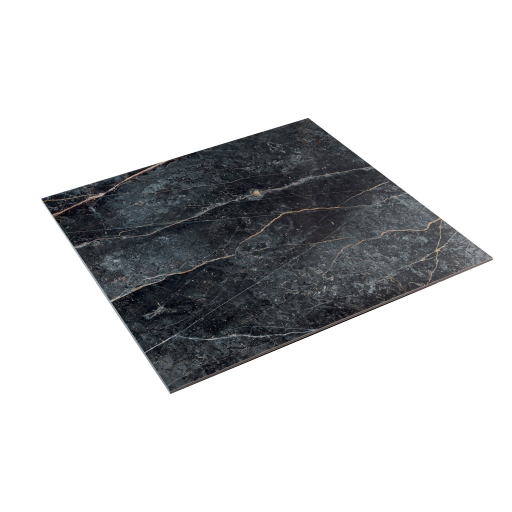 Midnight Gray with Burnt Amber 32x32 Matte Square Porcelain Large Format Tile (2 pack, 13.78 sq ft/case)