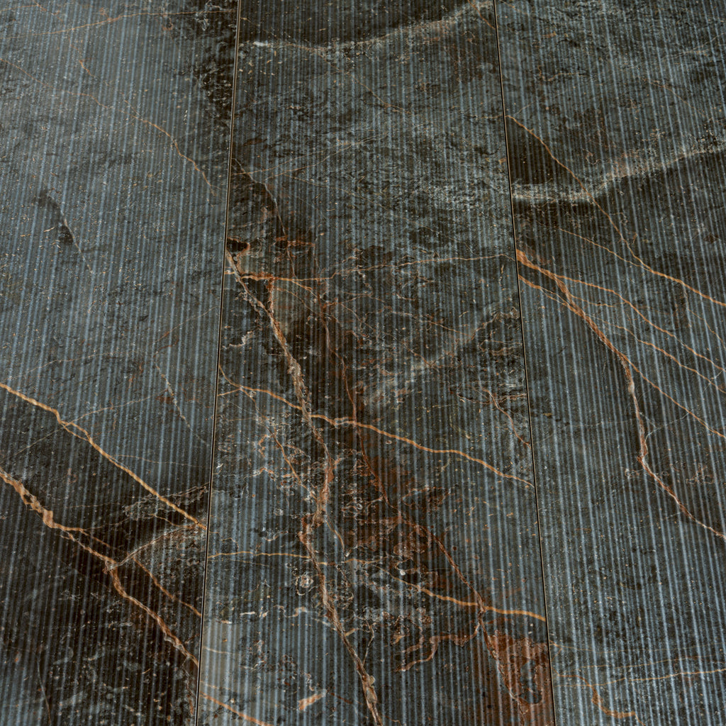 Slate Gray with Molten Copper 12x48 Matte Porcelain Large Format Tile (3 pack, 11.63 sq ft/case)