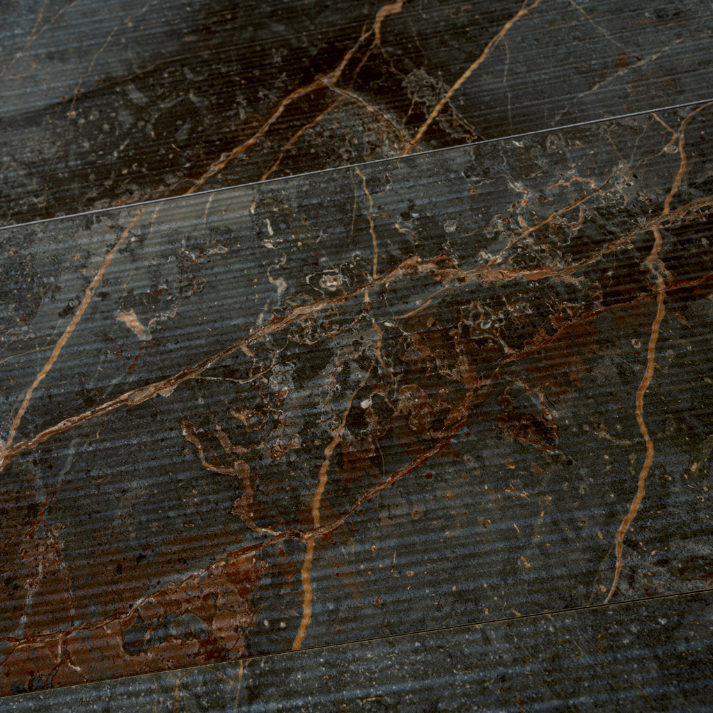Slate Gray with Molten Copper 12x48 Matte Porcelain Large Format Tile (3 pack, 11.63 sq ft/case)