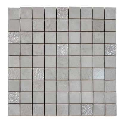Gray 12x12 Matte Field Ceramic Mosaic Tile (10 pack, 10.68 sq ft/case) - Sample