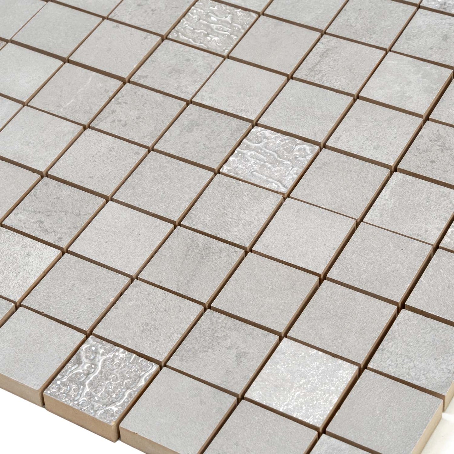 Gray 12x12 Matte Field Ceramic Mosaic Tile (10 pack, 10.68 sq ft/case)