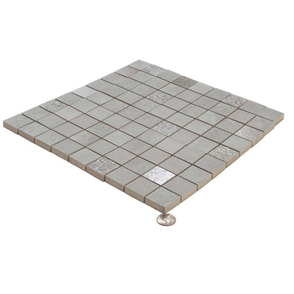 Gray 12x12 Matte Field Ceramic Mosaic Tile (10 pack, 10.68 sq ft/case) - Sample