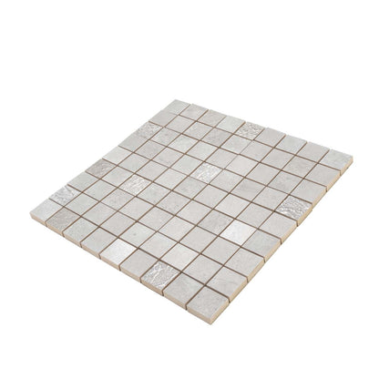 Gray 12x12 Matte Field Ceramic Mosaic Tile (10 pack, 10.68 sq ft/case)