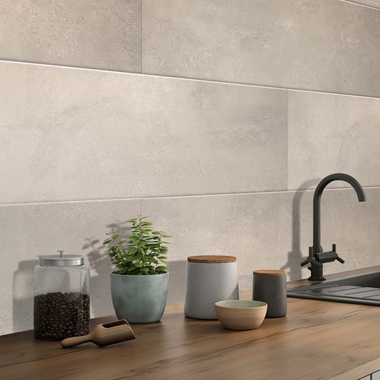 Bone White 12x40 Matte Field Ceramic Tile (4 pack, 12.45 sq ft/case) - Sample