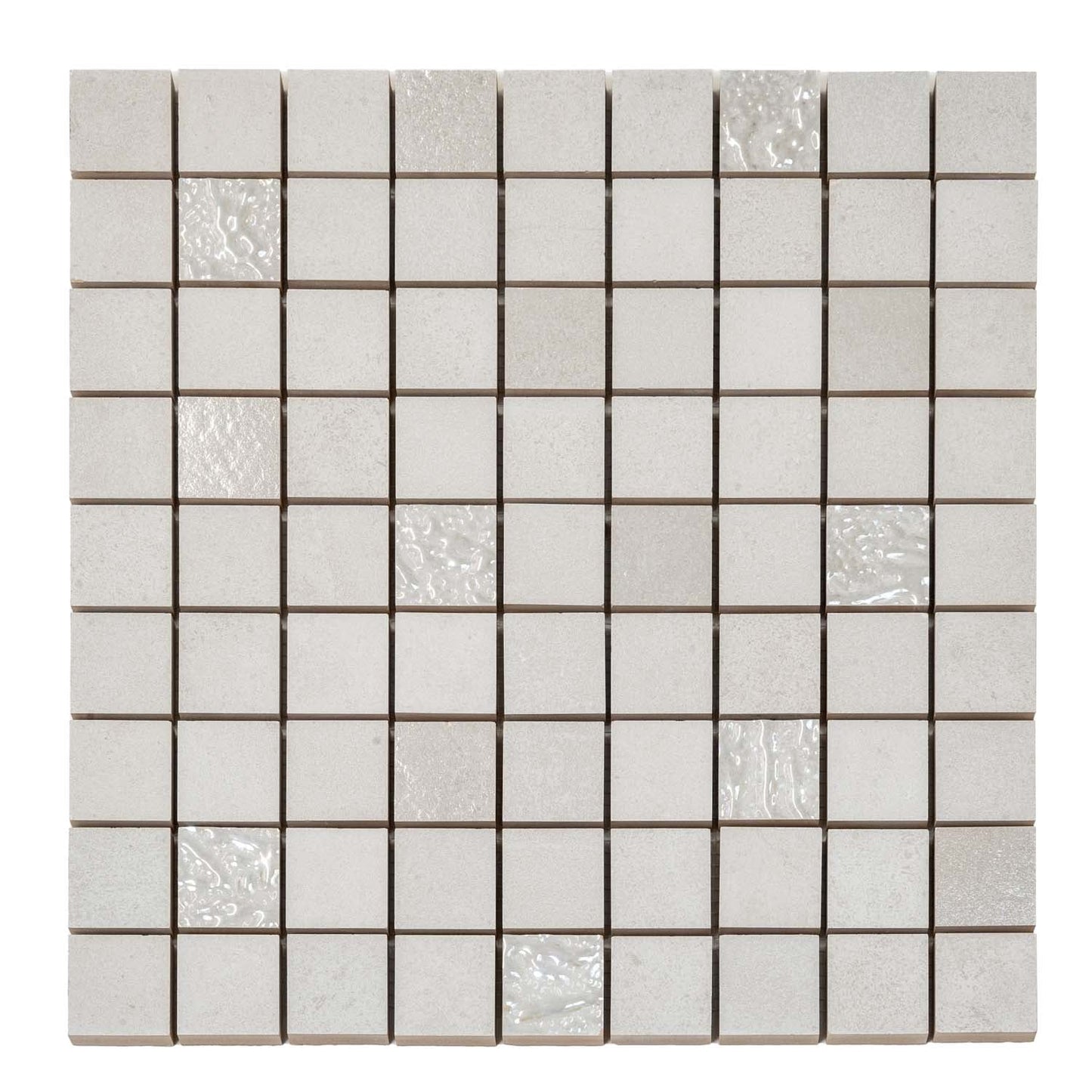 Smoke White 12x12 Matte Field Ceramic Mosaic Tile (10 pack, 10.68 sq ft/case)