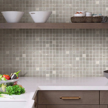 Smoke White 12x12 Matte Field Ceramic Mosaic Tile (10 pack, 10.68 sq ft/case) - Sample
