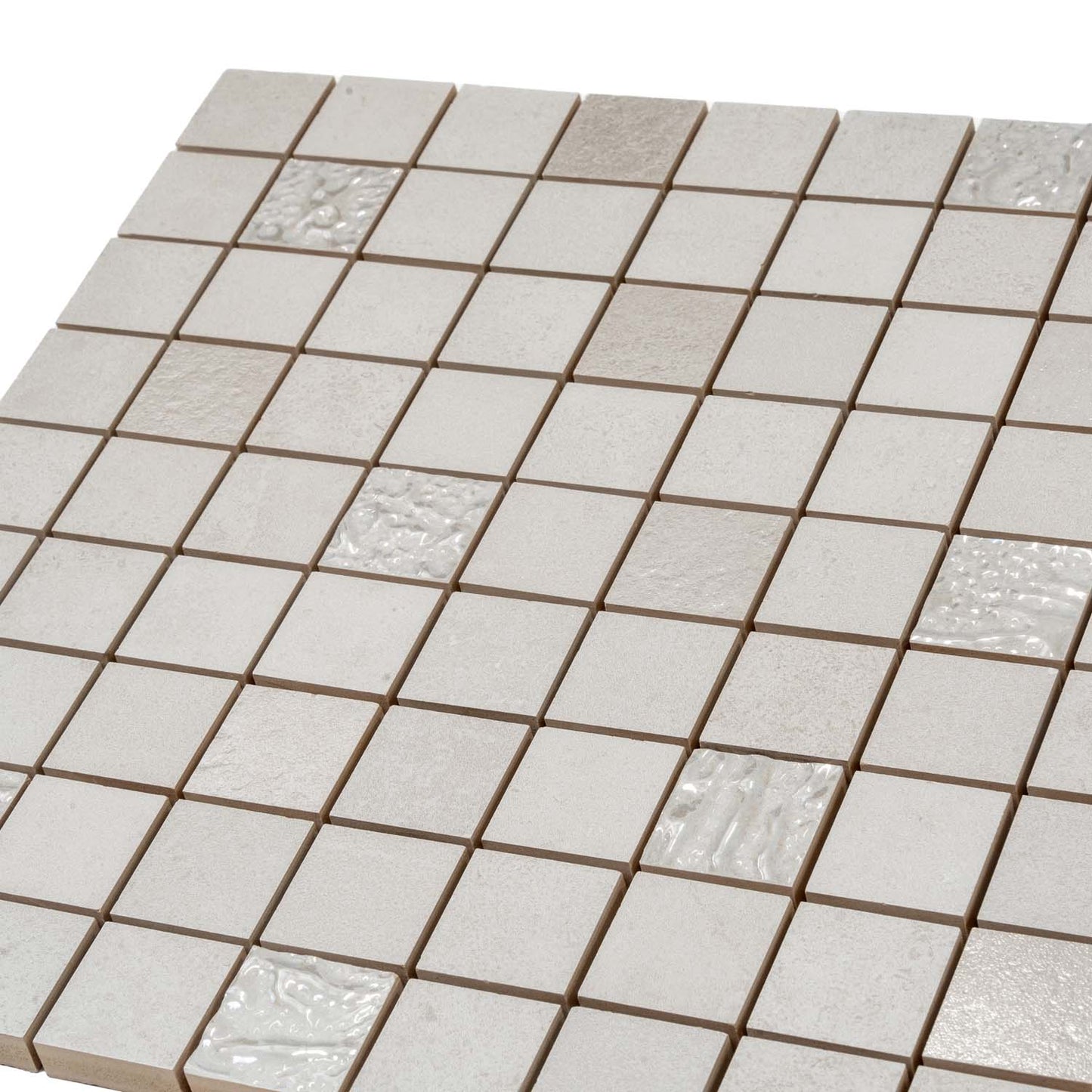 Smoke White 12x12 Matte Field Ceramic Mosaic Tile (10 pack, 10.68 sq ft/case)