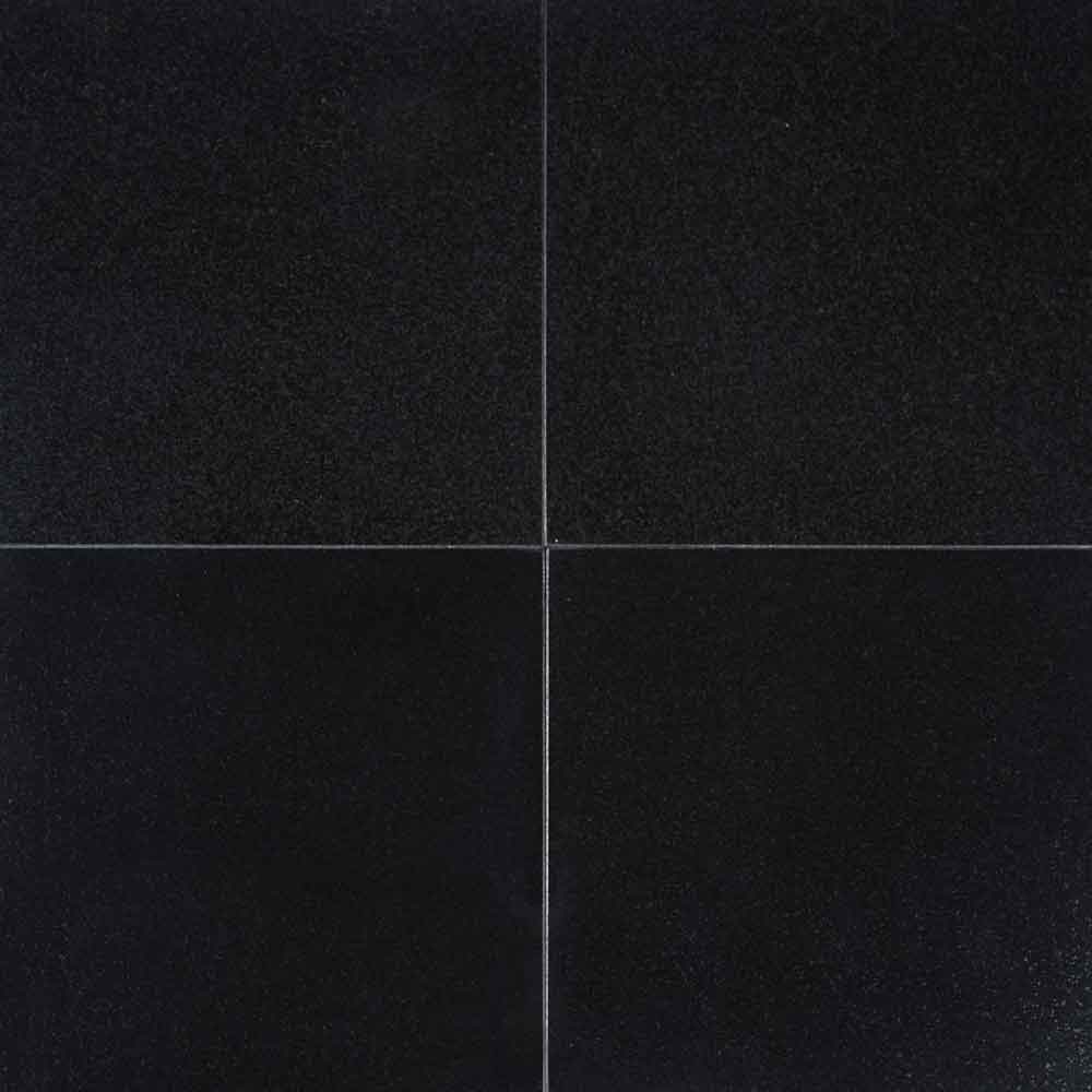 MSI Absolute Black Granite Wall and Floor Tile 12"x12"