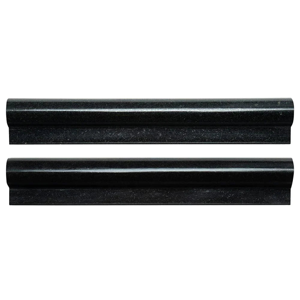 MSI Premium Black Granite Rail Molding 2"x12"