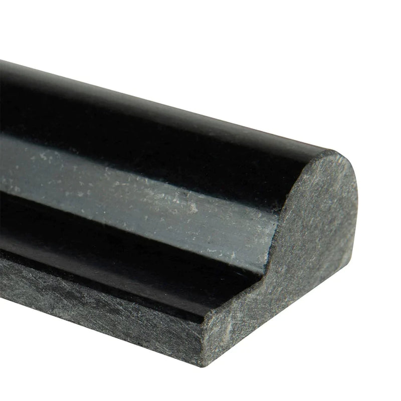 MSI Premium Black Granite Rail Molding 2"x12"