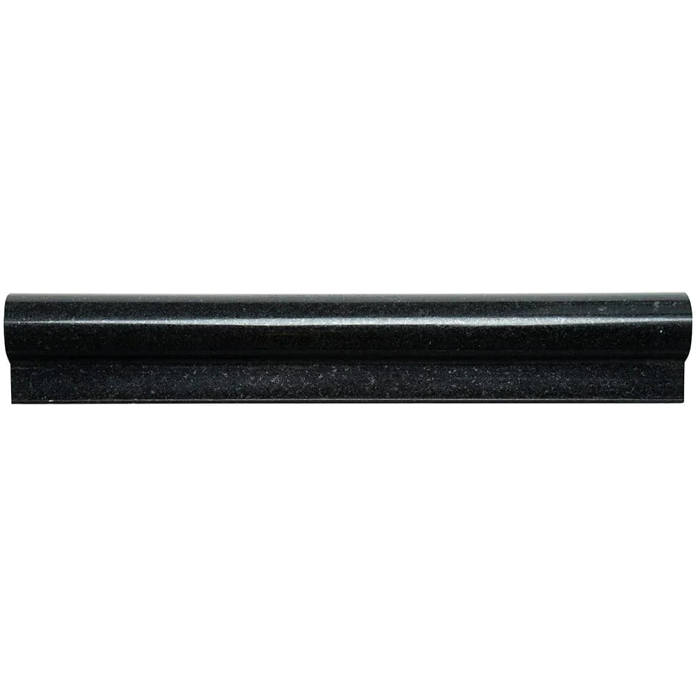 MSI Premium Black Granite Rail Molding 2"x12"